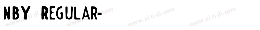 NBY Regular字体转换